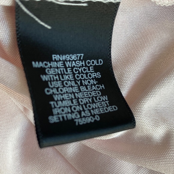 Liz Claiborne Lace Sleeveless Tank Top Blouse in Light Pink Small - Picture 4 of 5